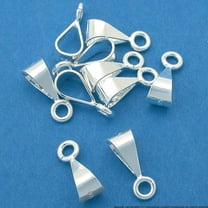 10 St. Silver Slider Bail Large Perpendicular Ring 12mm