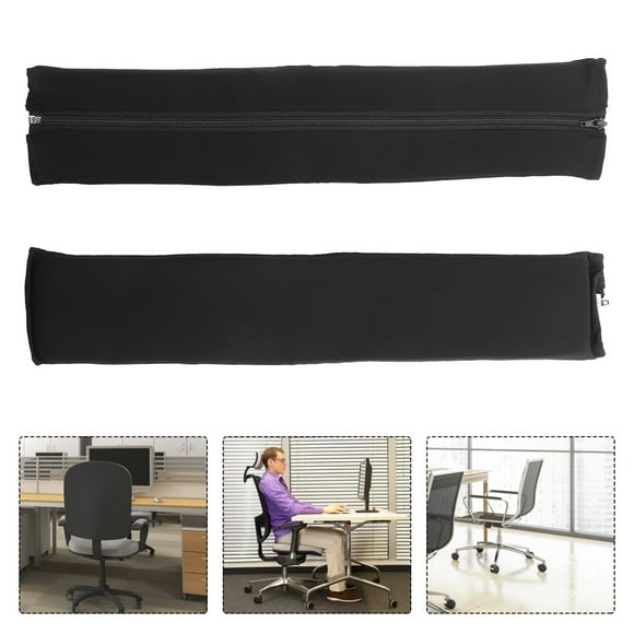 YSNOOWE 2Ud Almohadillas De Espuma Para Reposabrazos De Oficina Negro Soporte Cómodo Universal