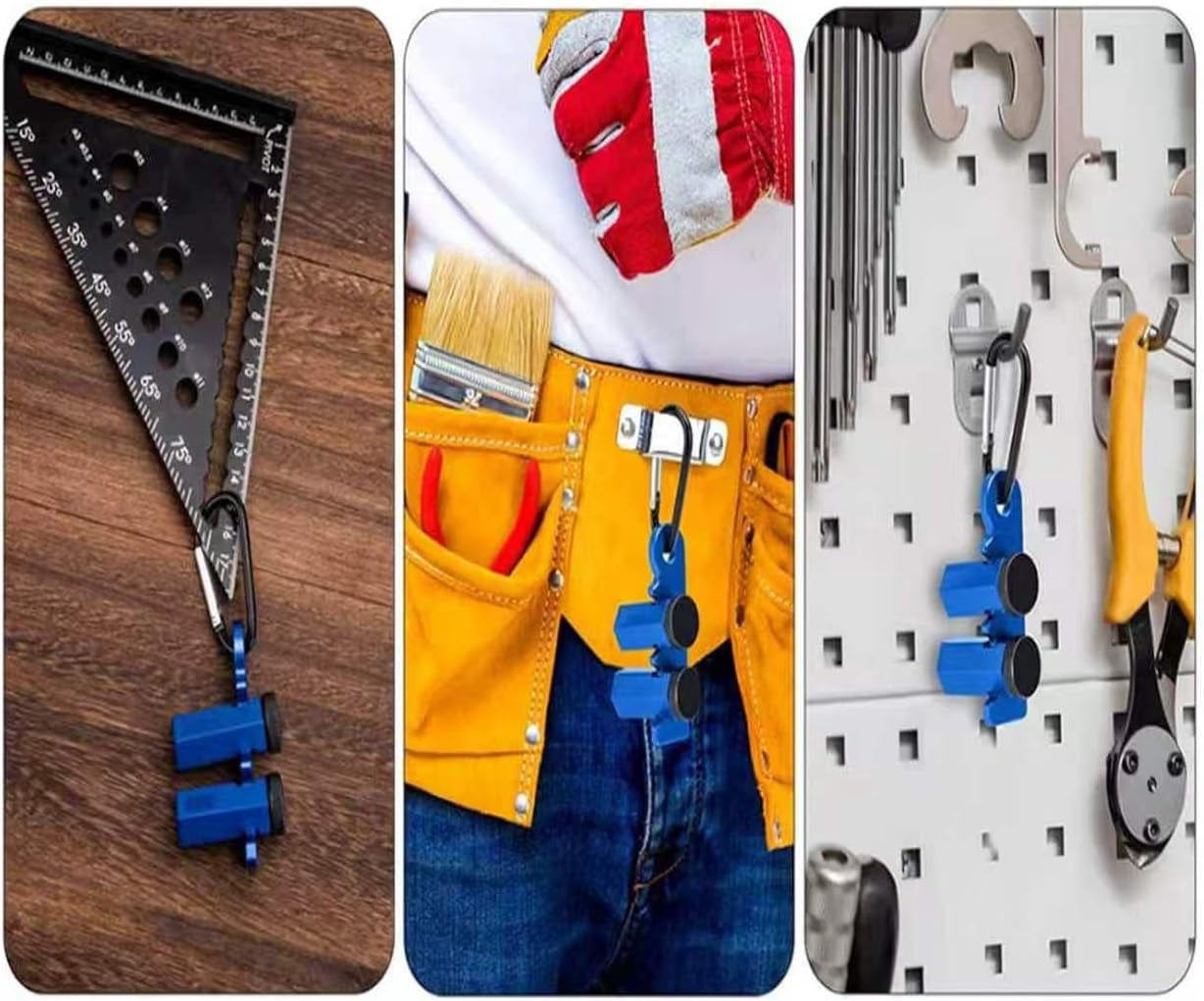 Right Angle Ruler Clamp, 90° Positioning Square, Aluminum Alloy Woodworking Tool, Framing Square Clamp for Cabinet (2pcs