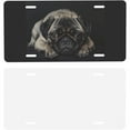 thumbnail image 4 of License Plate Pug Puppy Black Decorative Car Front License Plate,Vanity Tag,Metal Car Plate,Aluminum Novelty License Plate for Men/Women/Boy/Girls Car,6 X 12inch, 4 of 10