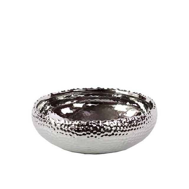 Urban Trends Collection 11406 Ceramic Pot-Silver