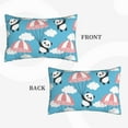 thumbnail image 2 of Rateoe Panda Flying in the Sky Pattern Pillow Covers with Invisible Zipper(Pillows are not Included) Standard Pillowcases-14"x20", 2 of 6
