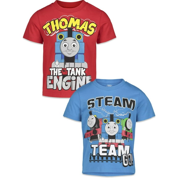 Thomas & Friends Thomas the Train Little Boys 2 Pack T-Shirts Toddler to Big Kid