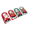 thumbnail image 3 of Colgantes navideños para manija de puerta, bonitos adornos decorativos de dibujos animados para salón de belleza y hogar, 4 piezas, 3 of 14