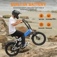 thumbnail image 3 of Actbest Summit Folding Electric Bike for Adults, 20" Fat Tires,700W Motor, 48V 12AH Removable Battery, Dual Suspension 7‑Speed, Foldable Ebike, 3 of 7
