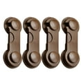 thumbnail image 5 of 4 Pcs Safety Cabinet Locks,Child Locks For Cabinets,Safety Locks For Cabinet Drawer,Adjustable Child Locks For Cabinet And Drawers,Multi-Purpose For Furniture,Kitchen Ovens,Toilet Seats,White, 5 of 7