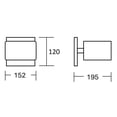 thumbnail image 3 of Estevez Luminario de muro SPUR, Color blanco, G9, 152×195×120 mm, 3 of 7