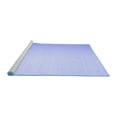 thumbnail image 2 of Ahgly Company Machine Washable Indoor Round Solid Blue Modern Area Rugs, 8' Round, 2 of 4