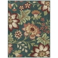 thumbnail image 2 of (2 pack) Mainstays Farmhouse Oversized Floral Teal Multicolor Indoor Area Rug, 4'x5'4", 2 of 10