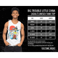 thumbnail image 6 of Big Trouble Little China Fu Manchu Adult White Tank Top, 6 of 7