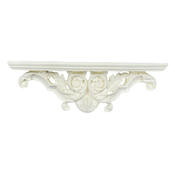 Estante flotante montado en la pared estante de almacenamiento para el hogar beige Zulema Estante decorativo