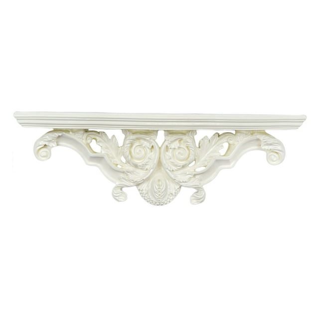 Decorative Floating Shelves Wall Mounting Creative Resin Hollow Storage Rack Holder Living Room Kitchen Decor Ornaments Crafts , beige