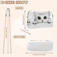 thumbnail image 4 of FORMRS Women Crossbody Purse with Chain Strap Vegan Leather Shoulder Handbag, White Cat, 4 of 7