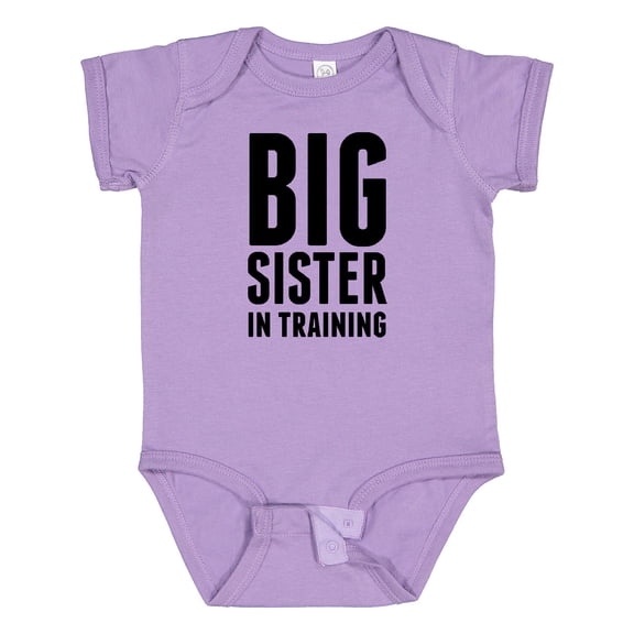 Inktastic Older Sister in Training Girls Baby Bodysuit