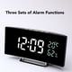 thumbnail image 4 of Reloj despertador digital ANGGREK LED con Superficie de espejo Curvada, 4 of 7