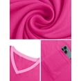 thumbnail image 6 of MOSHU V-Neck Women T Shirts Short Sleeve Loose Summer Tops for Women with Pocket, 6 of 9