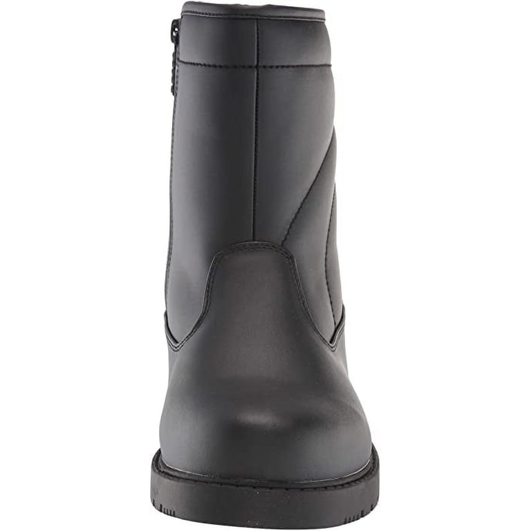 Totes Mens Luke Black Waterproof Winter Boots Faux Fur Lined Thermolite Size 9M Totes Men main image 4