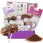 KIDSTIR Kids Baking DIY Kits Baking Set - Cake Pops Kit with Pre-Measured Ingredients Best Gift Idea for Boys and Girls Ages 6-12 - Chocolate