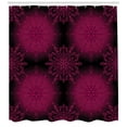 thumbnail image 3 of Ambesonne Purple Mandala Shower Curtain, Psychedelic Boho, 69"Wx84"L, Maroon Magenta, 3 of 3