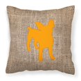 thumbnail image 1 of "Caroline's Treasures BB1108-BL-OR-PW1818 Almohada decorativa de arpillera y naranja de chihuahua, 18" x 18 ", multicolor" Caroline's Treasures BB1108-BL-OR-PW1818, 1 of 1
