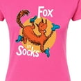 thumbnail image 3 of Dr. Seuss - Fox In Socks Jumping - Juniors Fitted Graphic T-Shirt, 3 of 6