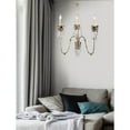 thumbnail image 4 of Lucas McKearn Venetian 3-light Crystal Chandelier in Hand-painted Beige Patina, 4 of 4
