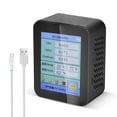 thumbnail image 3 of ruzhgo Smart Air Quality Air Quality Detector Lightweight Portable Temperature and Humidity Sensor Black, 3 of 4