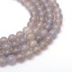 thumbnail image 1 of 10Strand Round Natural Grey Agate Bead Strands Grade A 8~9mm Hole: 1mm about 47pcs/strand 14.76~14.96 inch(37.5~38cm), 1 of 4