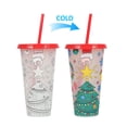 thumbnail image 2 of AKEGAMN Christmas Color Changing Cup PP Coffee Plastic Single Layer Temperature Sensitive Color Changing Color Changing Cup, 2 of 9