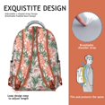 thumbnail image 5 of Boho Floral Design Backpack for Students Lightweight and Wear-Resistant School Bag with Tropical Flower and Leaves Pattern, 5 of 5
