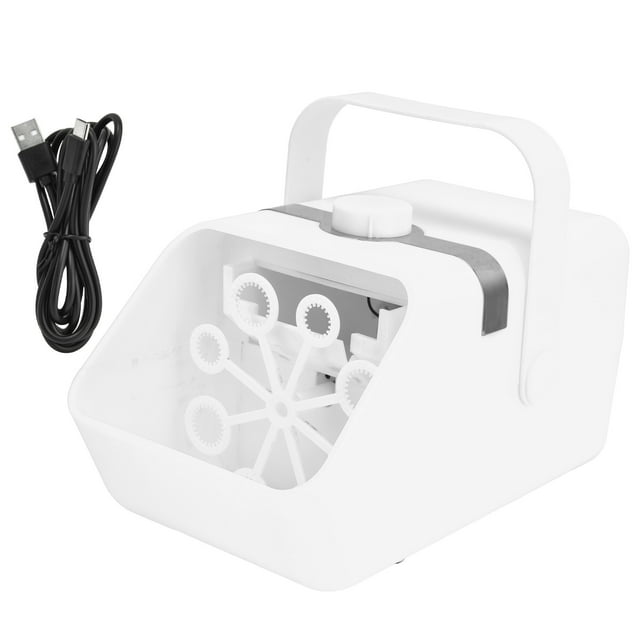 Juguete de soplado de burbujas automático, máquina de burbujas eléctrica, soplador de burbujas USB, máquina de burbujas para niños, artesanía excepcional Jadeshay A