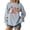 Gray, variant on SELONE Sweatshirt for Women Oversized Crew Neck Merry Christmas Holiday Pullover Long Sleeve Shirt Loose Outerwear