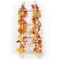 thumbnail image 2 of Morttic 2 Pack 5.9 feet Fall Maple Garland Artificial Fall Foliage Garland Colorful Autumn Decor for Home Garden Thanksgiving Wedding Party, 2 of 15