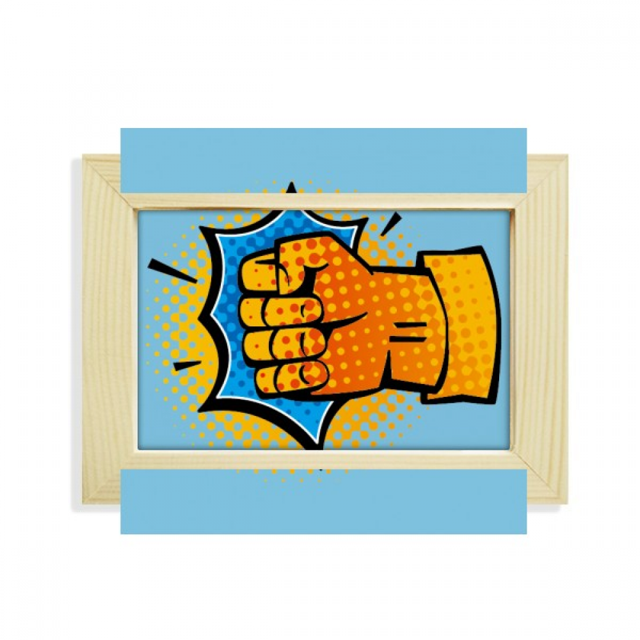 Escritorio de madera Arte Pintura 5x7 pulgadas marco de foto foto