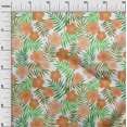 thumbnail image 3 of oneOone Viscose Chiffon White Fabric Tropical Leaf Sewing Material Print Fabric By The Yard 42 Inch Wide, 3 of 4