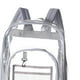 thumbnail image 2 of Mochila transparente Sunnimix con correas Reforzadas y bolsillo frontal Gris claro 33x17x42cm, 2 of 2