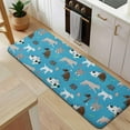 thumbnail image 5 of Cartoon Dogs Blue Background Kitchen Rug Mat,Kitchen Runner Rugs Non Skid Washable,Decorative Kitchen Floor Mats for Kitchen,Sink,Laundry,17"x47.2", 5 of 7
