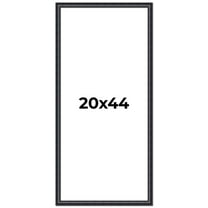 20x44 Frame Black Real Wood Picture Frame Width 1.25 inches | Interior Frame Depth 0.5 inches |