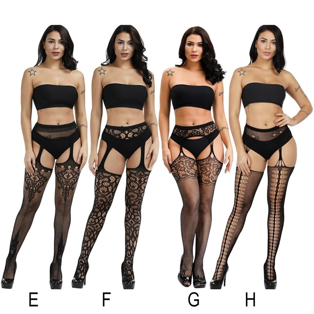 4 Pack Plus Size Stockings, Tights Thigh High Stockings Pantyhose for Women