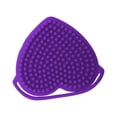 thumbnail image 5 of Unique Bargains 1 Pc Portable Silicone Facial Cleansing Brush Heart Shape 3.35"x2.95"x0.51" Purple, 5 of 7