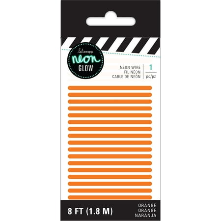 Heidi Swapp Neon Glow Wire 8'-Orange
