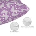 thumbnail image 5 of Salouo Purple Butterflies Floral Pattern Pillow Cases,1PC Pillow Covers with Envelope Closure Decorative Pillow Case for Bed Couch,Pillows Not Included-20"x30", 5 of 6