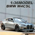 thumbnail image 2 of 1:36 BMW M4 CSL G82 BMW M3 E30 Metal Toy Alloy Car Diecasts & Toy Vehicles Car Model Model Car For Children M3 White, 2 of 6