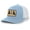 Columbia Blue/White, variant on Canine Collection Three Labs Labrador Retriever Mens Embroidered Mesh Back Trucker Hat, Khaki/Brown