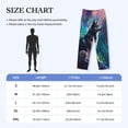thumbnail image 4 of Lsque Colorful Plant Wolf Print Men's Pajama Pants, Lounge Pant - Comfortable Home Wear,Elastic Waistband, Stylish Design-Medium, 4 of 9