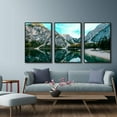 thumbnail image 2 of IDEA4WALL Framed Canvas Wall Art for Living Room, Bedroom Beautiful Nature Norway Landscape Canvas Prints for Modern Home Decoration Ready to Hang - 16"x24"x3 Panels, 2 of 4