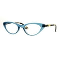thumbnail image 1 of Womens Retro Design Narrow Cat Eye Plastic Reading Glasses Blue +1.0, 1 of 3