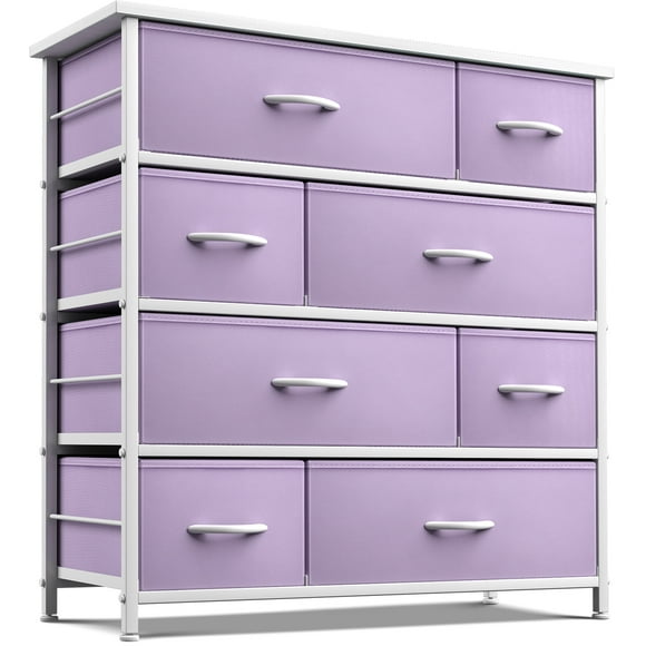 8 Drawers Chest Dresser - Purple