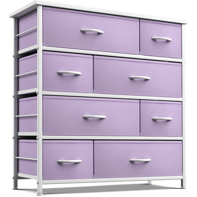 Commode à 8 Tiroirs - Violet