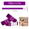 thumbnail image 2 of 100pcs Security Access Bracelet-Purple, 2 of 7